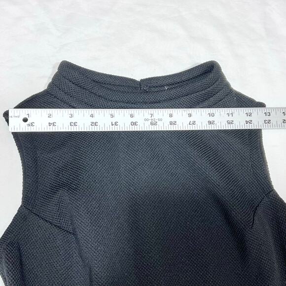 Vintage I. Magnin White Black Size 0 Knit Polyester Long Sleeveless Maxi Dress - Picture 13 of 13